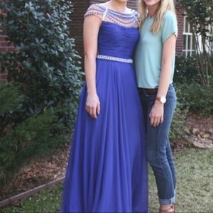 Royal Blue Sherri Hill Prom dress